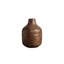 Vase Elys - aspect marbre - Moka