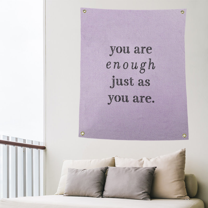 En polyester, vous êtes assez tapisserie quot, H 59 pi x l 50 po, Mauve / Noir