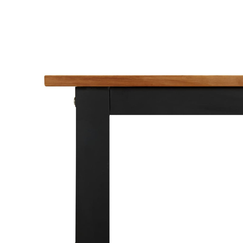 Shamon Rectangular Metal Outdoor Dining Table , cm W cm D, 75cm H x 90cm W x 200cm D