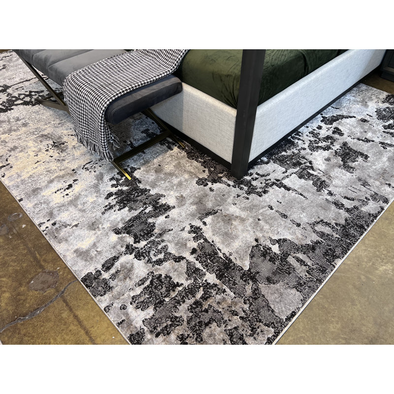 Performance Abstract Indoor Rug, Rectangle 5'2" x 8'