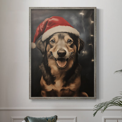 «Christmas Holiday Art - Series 2-XXXVIII», reproduction d'art encadrée - bois massif XMAI81816