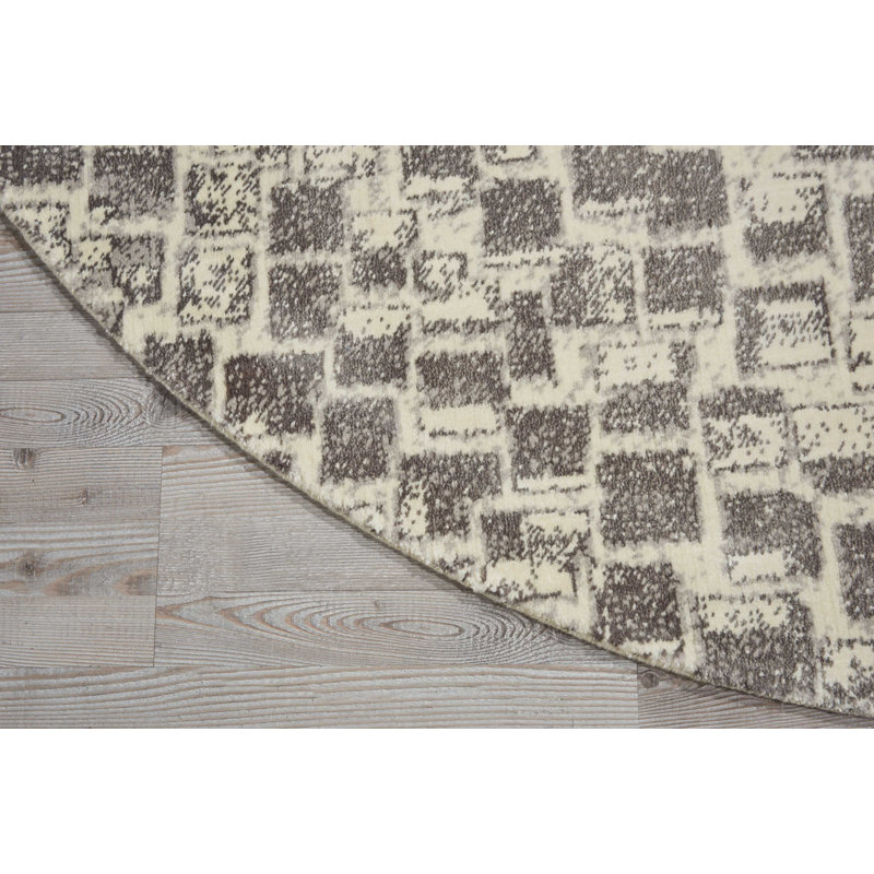 Abstract Indoor Rug, Round 8'
