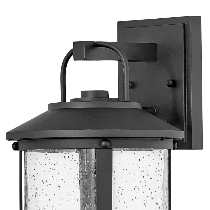 Lakehouse - Lanterne murale d'extérieur à ampoule, H 17,25 po x l 9 po x P 10,5 po, Noir