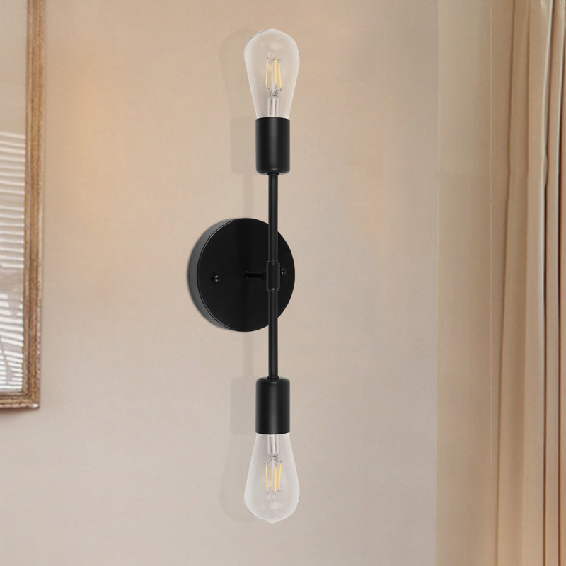 Bakhita Candle Wall Light, Black