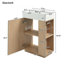 Meuble-lavabo 21,6 po avec lavabo en céramique-157059469
