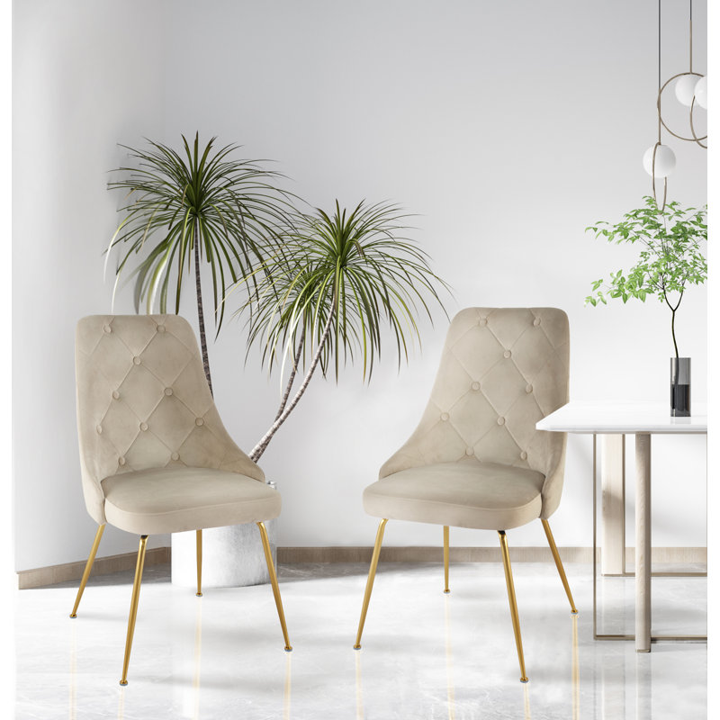 Chaise d'appoint, velours jaune avec pieds noirs, Bleu, Or
