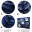 Blue Ferns Indigo Tranquility I - ensemble de reproductions d'art en métal