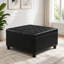 Pouf de rangement carré noir-2138305052