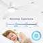 Ventilateur de plafond encastré avec lumières 52 po Smart-636857402-636857407