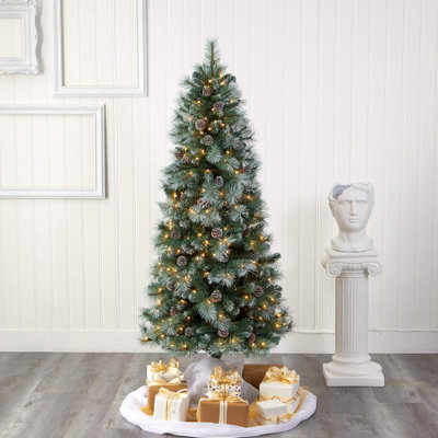  British Columbia Mountain Pine Artificial Christmas Tree with Lights