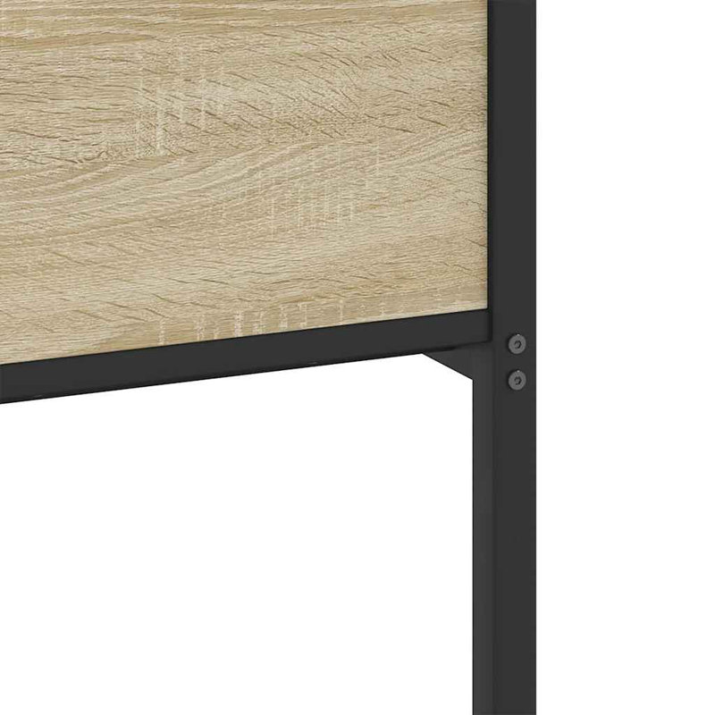 Bed Frame Without Mattress Engineered Wood, Sonoma Oak, European Double (140 x 200cm)