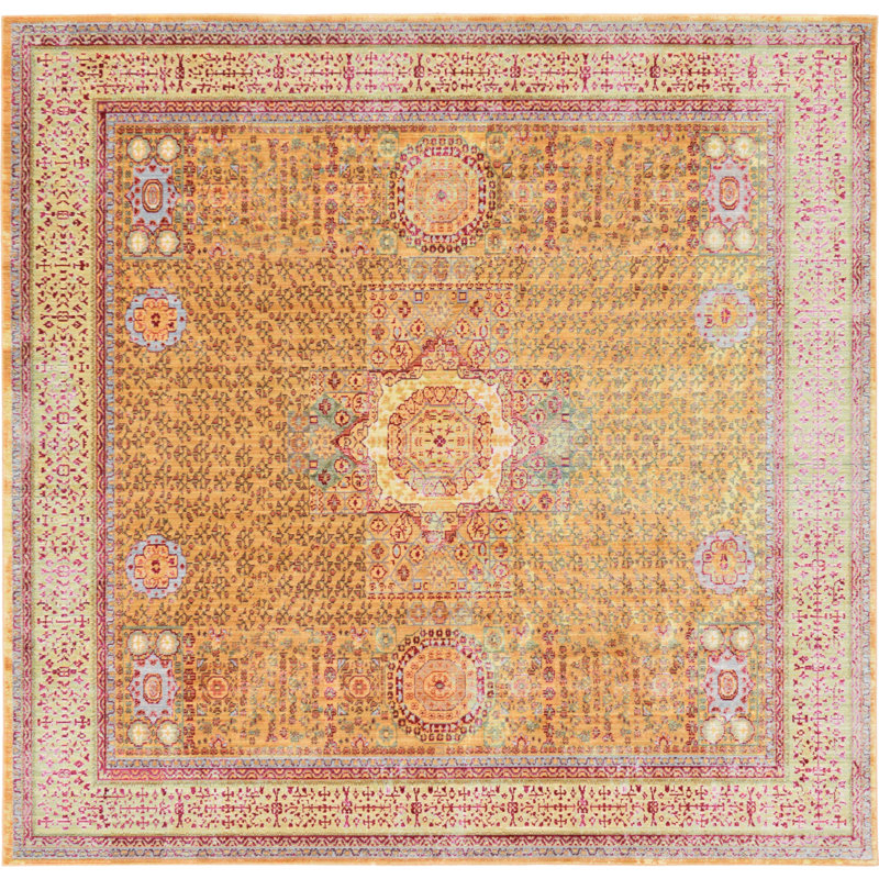 Glasser Oriental Indoor Rug, Square 8'