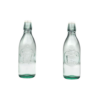 10 Strawberry Street Hermetic Glass Milk Bottles