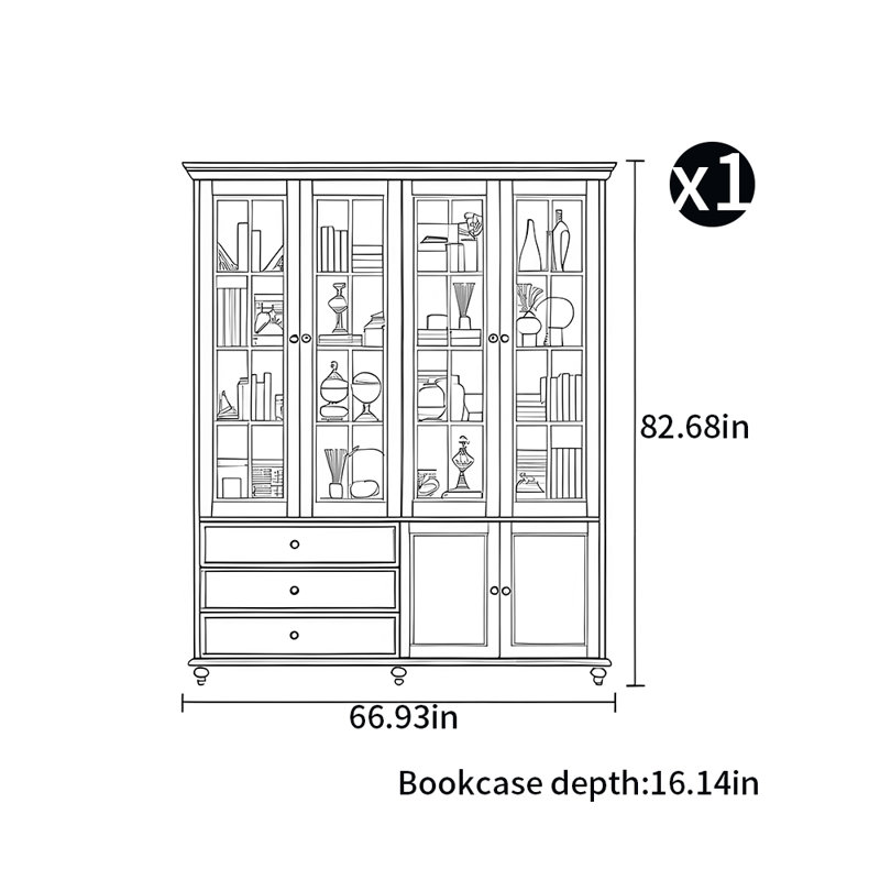 Bibliothèque moderne et simple, Blanc