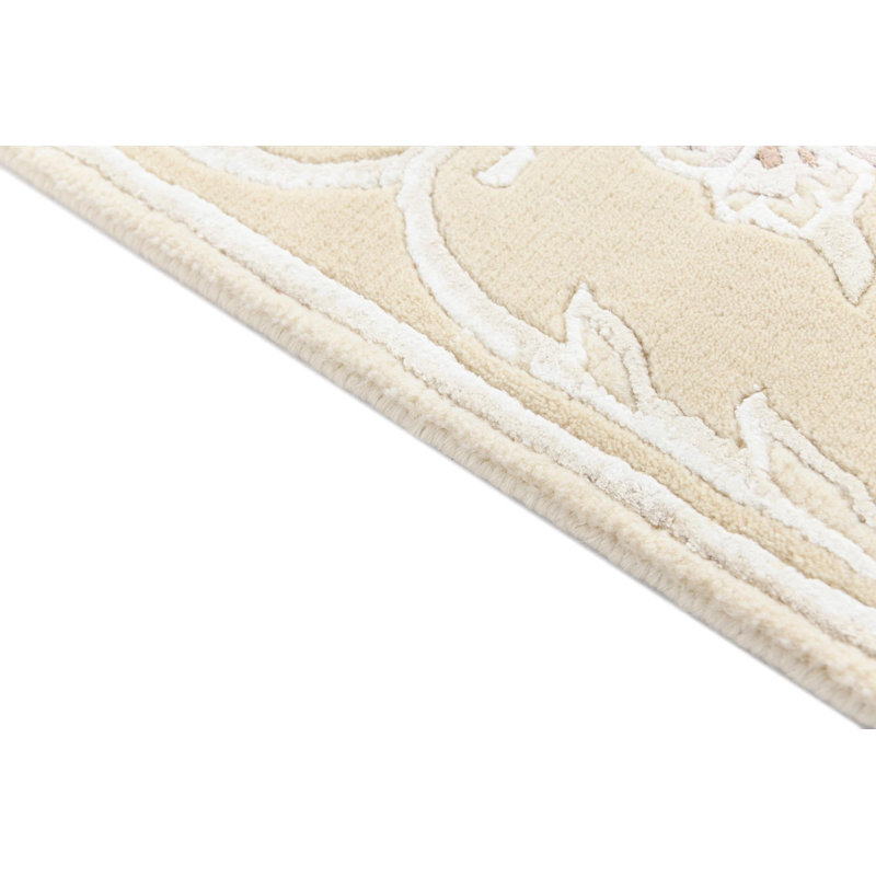 Tapis de couloir beige Indira