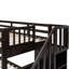 Lit superposé couleur avec escalier avec rangement pour tiroirs, robuste pour la chambre à coucher et les dortoirs, convient à tous les ménages Bois massif. Rangement. Escaliers sécuritaires. Polyvalent ou-1663724516