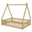 Tent-Shaped Floor Bed With Guardrails, Slats And Door-1578261510-1578261515