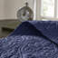 Courtepointe bleu marine pour la chambre à coucher - Doux matelassé en coton prélavé doux et grand réversible pour une nuit de sommeil confortable-119379902-119379904
