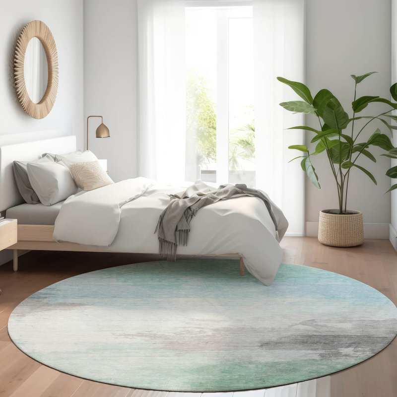 Tapis d'intérieur / extérieur bleu Vivara , 2'3" x 7'6"