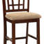 Chaise en bois massif à hauteur de comptoir Georgenia-81514702