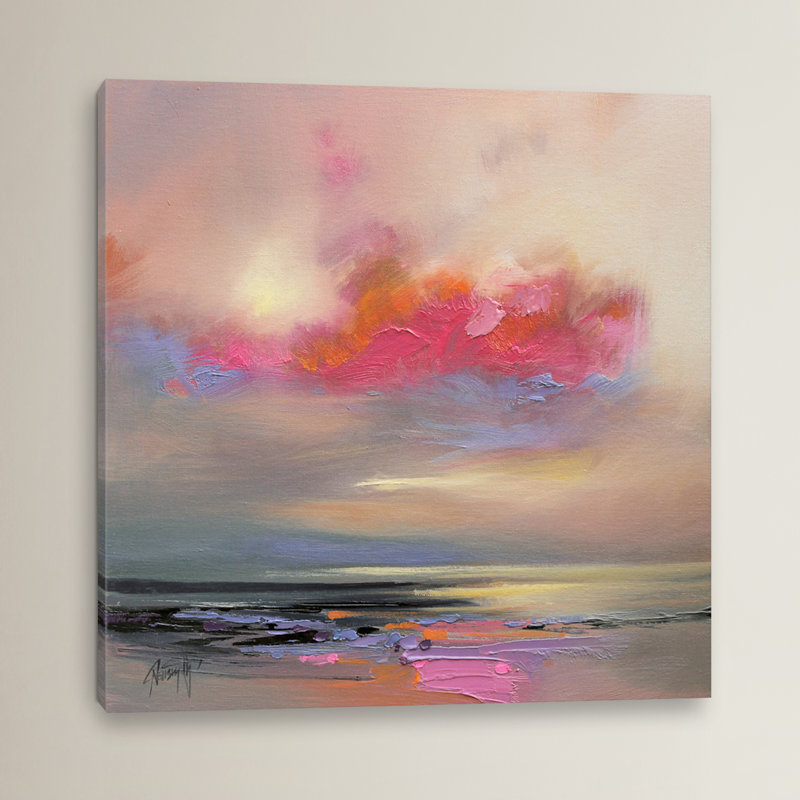 «Magenta Cloud» par Scott Naismith - estampe numérique sur toile tendue avec châssis, H 26 po x l 26 po x P 1,5 po