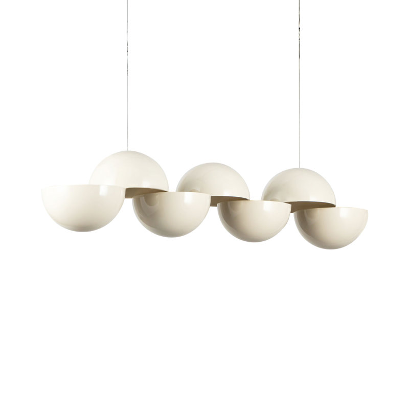 Void 41-in Black dimmable LED Linear Pendant, White