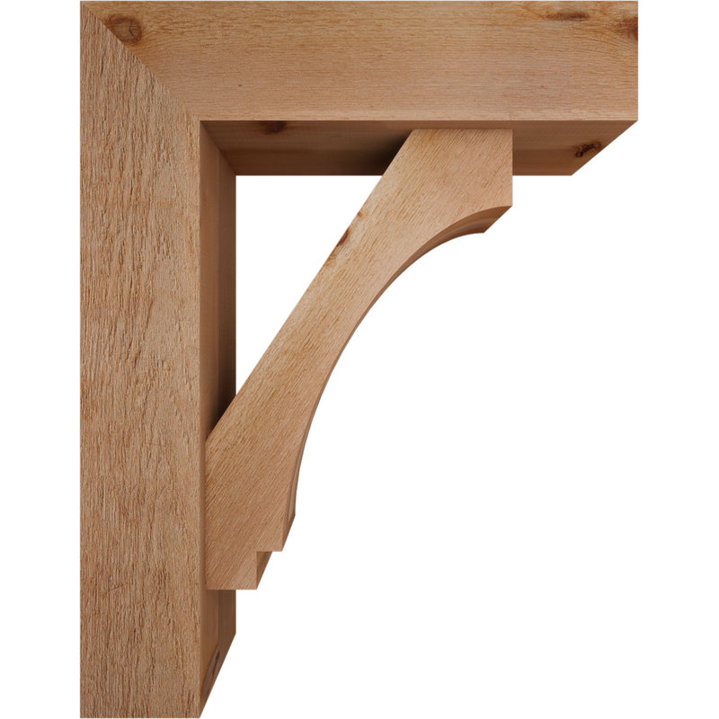 Support de bloc impérial avec entretoise décalée, 36 x 28, Cèdre rouge occidental de l 8 po (scié brut)