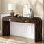 U_STYLE Table d'entrée en bois 60 po avec placage de ronce-1095579016