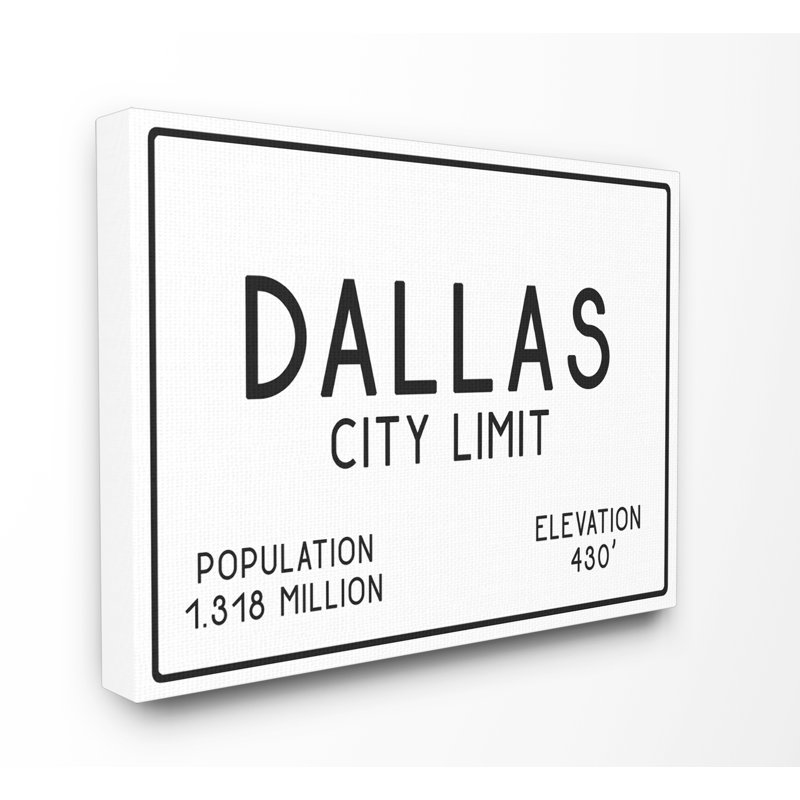 " Dallas City " by Daphne Polselli, 24" H x 30" W, Wrapped Canvas