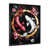 Black Single Picture Framed Canvas