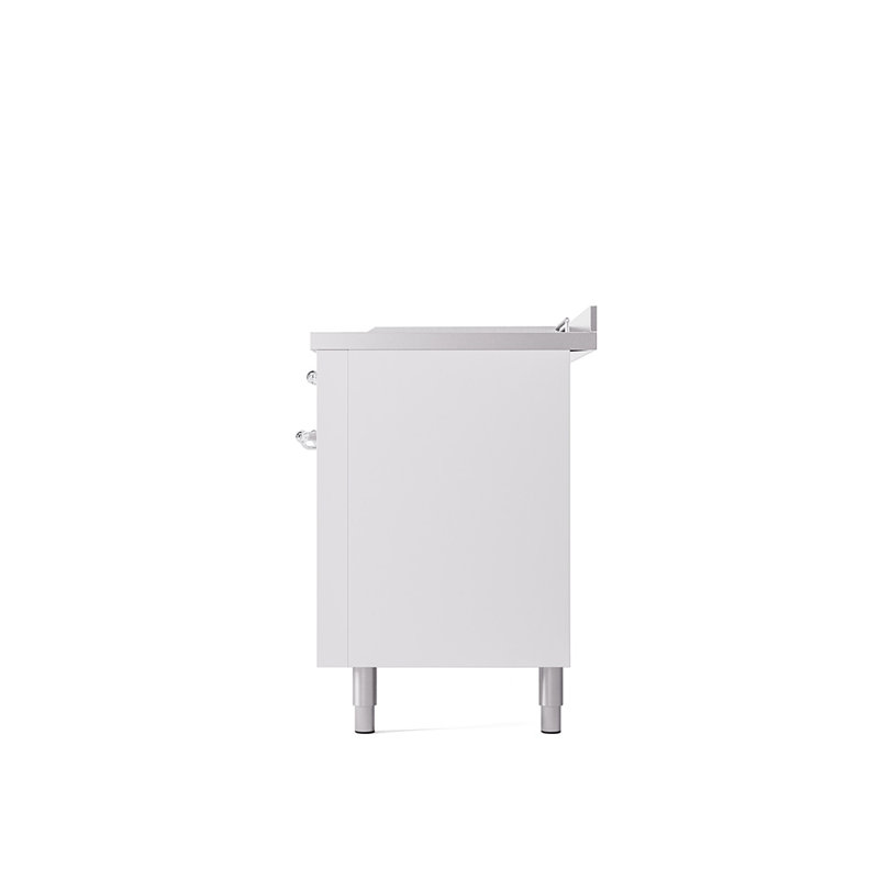 ILVE Nostalgie II 60 Dual Fuel Range, 5 Burners, Griddle, Frenchtop , RAL Color/Chrome, Natural Gas