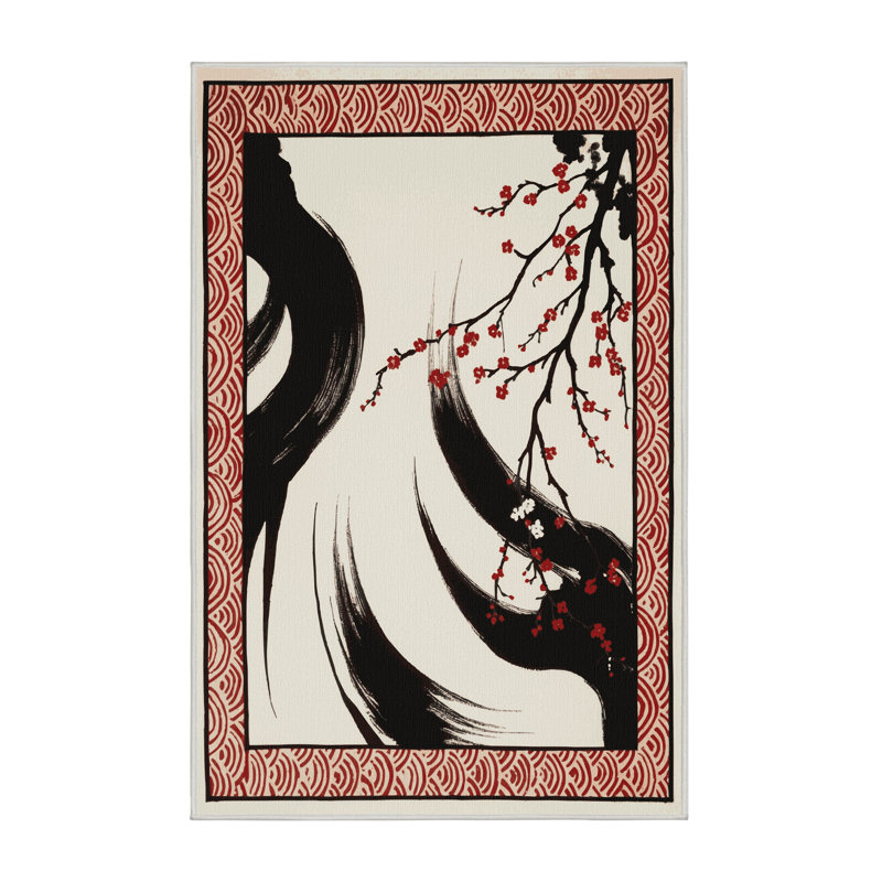 Lunar Bloom Rug, Rectangle 4' x 6'