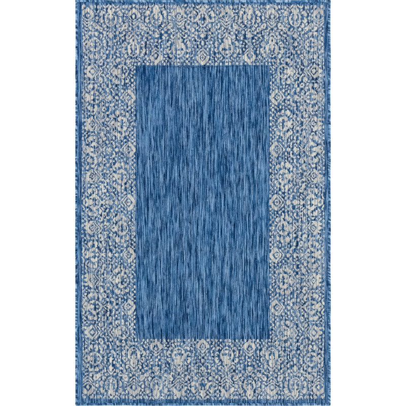 Lamere Oriental Indoor / Outdoor Rug, Rectangle 5'1" x 8'