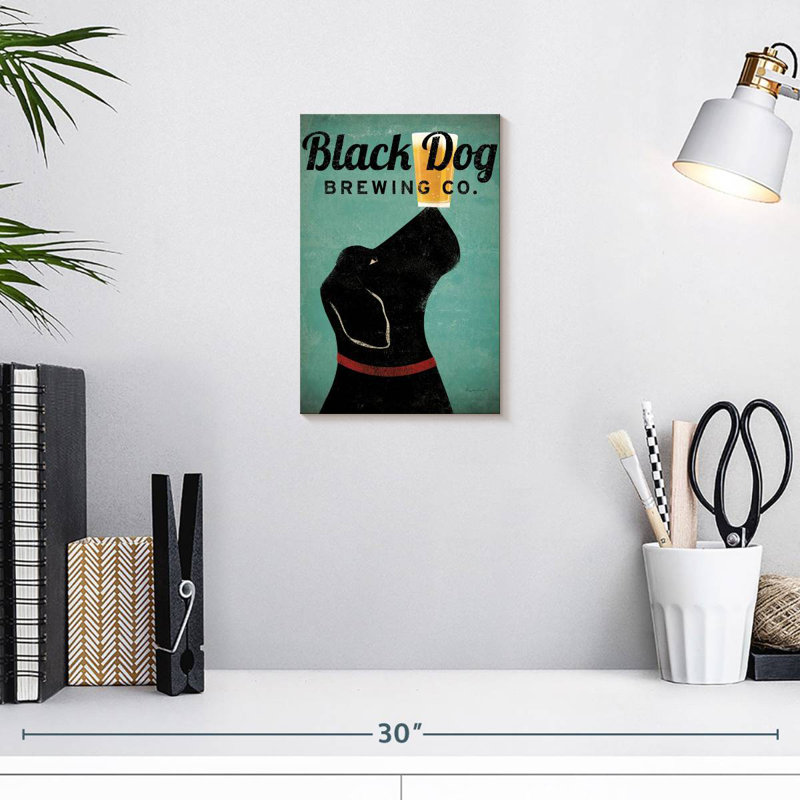 Black Dog Brewing Co, H 12 po x l 8 po