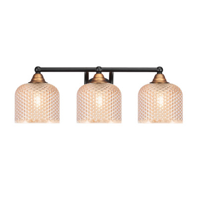 Barre d'éclairage de salle de bain 3 lumières Powell