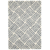 Layers Indigo Hand Hooked Wool Rug