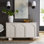 Flux Arched 3-Door Sideboard In White Wash