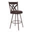 Tabouret de bar pivotant à hauteur de comptoir ou de bar avec repose-pieds Derya-8322647-8341295