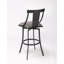 Tabouret de bar pivotant 30 po gris