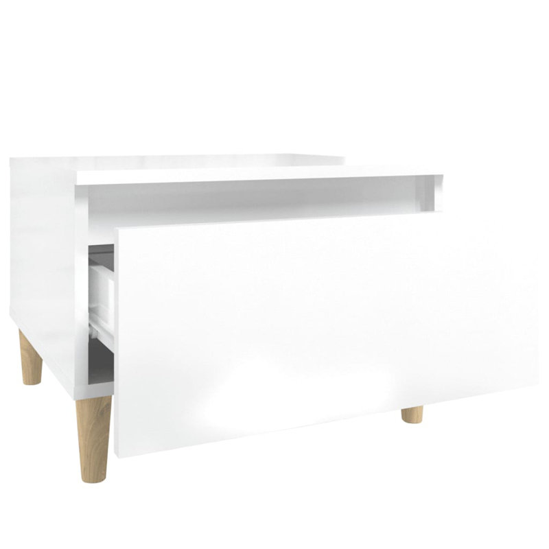 Rolande Side Table Set, High Gloss White