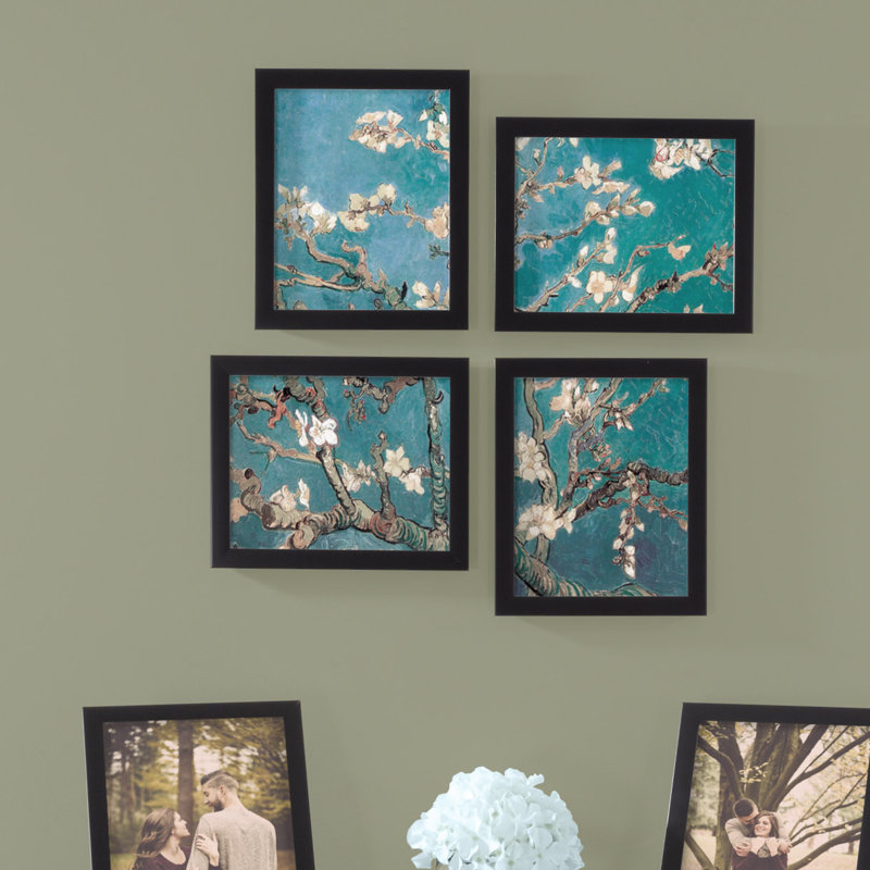 Burge 6-Piece Rectangle Picture Frame Set, Black, 8" x 10"