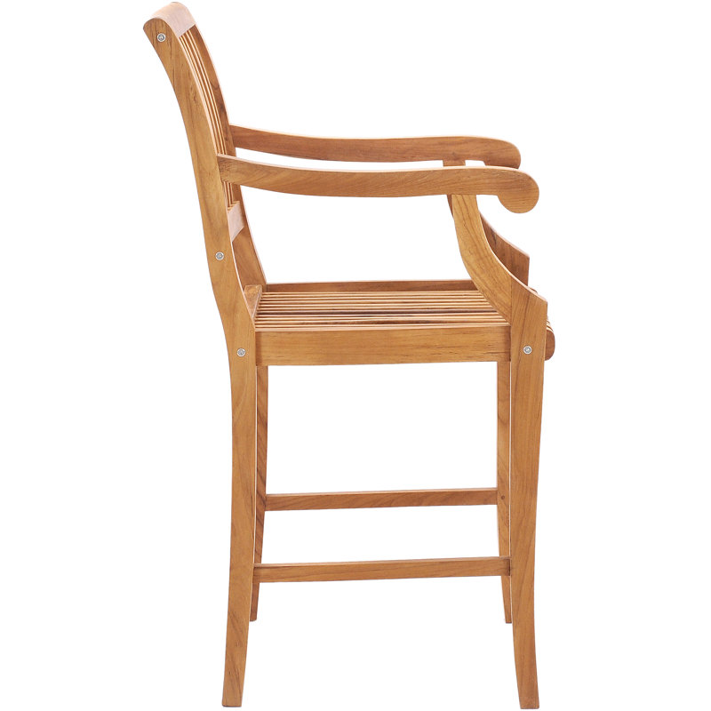 Castle Outdoor Teak Bar Stool
