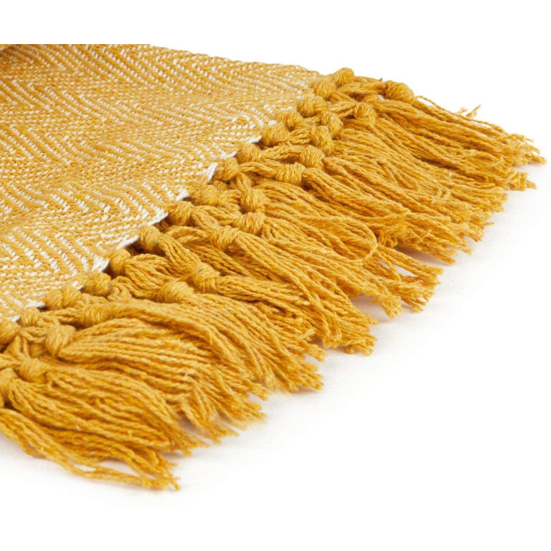 Emestina Throw, Yellow, 228cm W x 254cm L