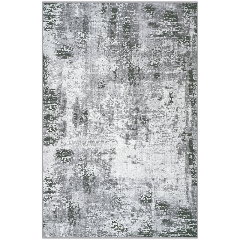 Rectangle Abstract Shag, Grey, Rectangle 170 x 240 cm