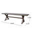 Banc en aluminium de style moderne pour l'extérieur