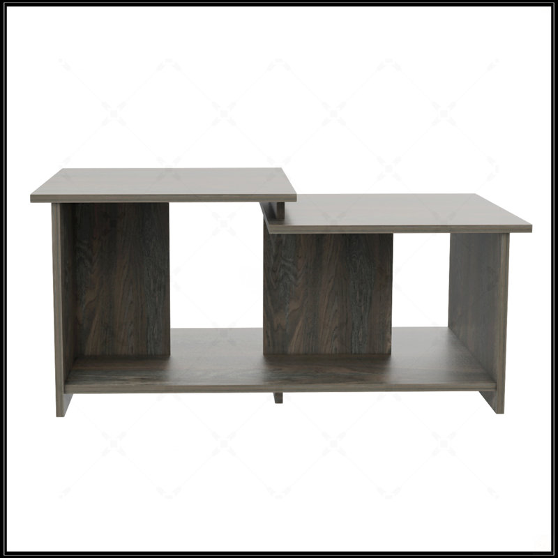 Table basse à 1 tablette, Noir
