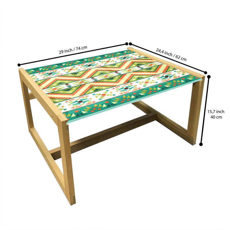 Jamane Sled Coffee Table, 62cm H x 74cm W x 40cm D