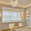 Lustre moderne en cristal semi-encastré avec abat-jour en verre nuage, finition bronze doré pour l'éclairage du vestibule, du couloir, de la salle de bain et de la chambre à coucher