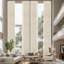 Rideau transparent en lin Crespin