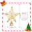 Christmas Tree Topper 10" Golden Glittered Star Tree Topper with 20 LED Lights